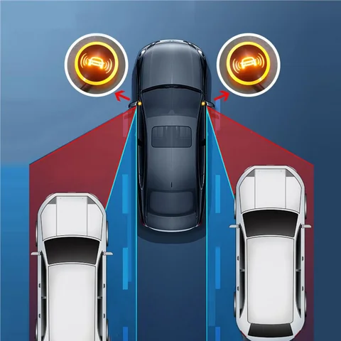 Bsd Blind Spot Detection System Universal 24Ghz Millimeter Wave Radar 15M Lane Change Assist Monitoring Driving Safety