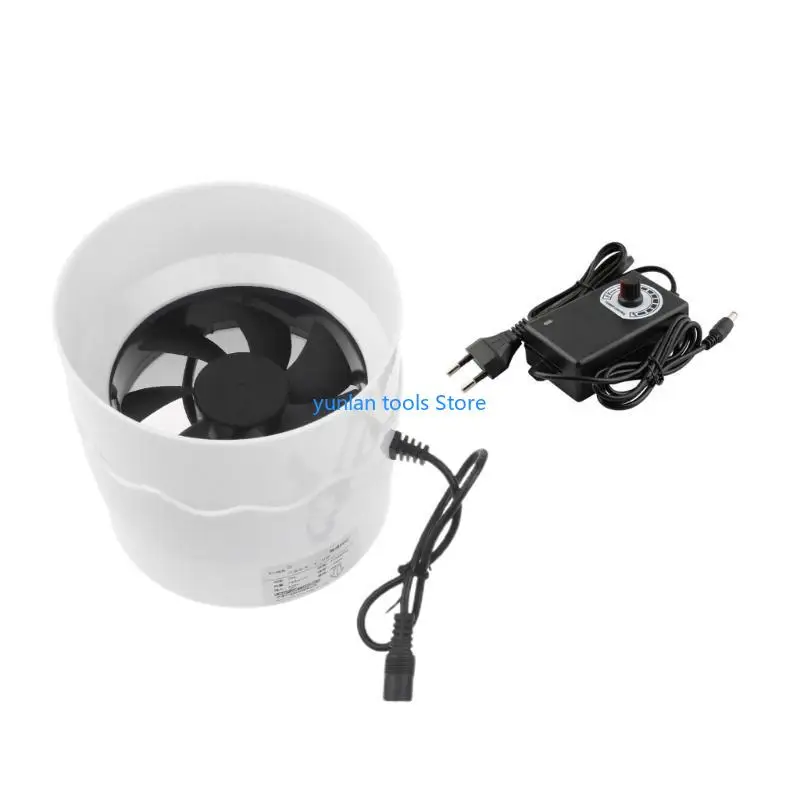 50LB 4 بوصة مروحة العادم المنزل هادئة مروحة القناة المضمنة الصناعية مروحة الحمام المطبخ #3