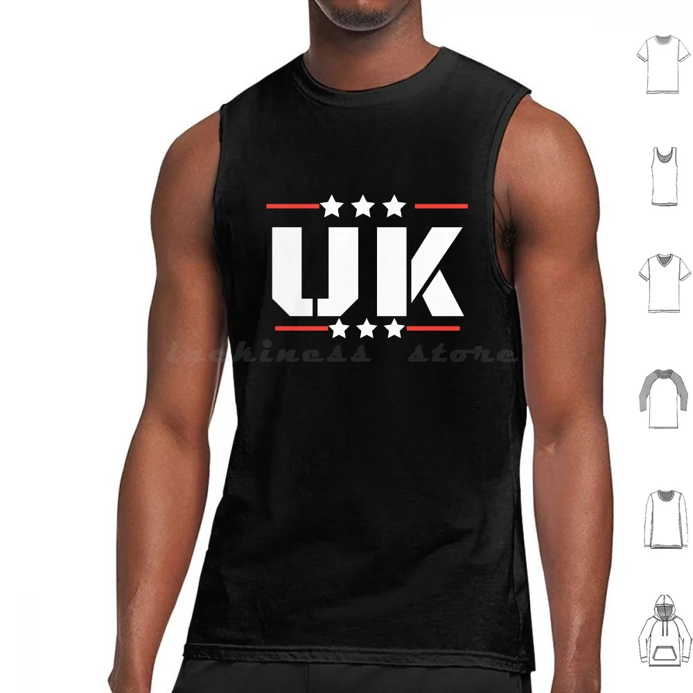 Uk Version England Red And White Spirit Slogan Tank Tops Print Cotton Jack Country Stars Brexit Big Ben London City