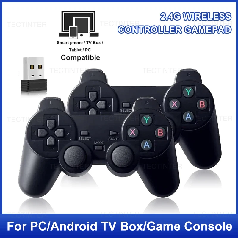 1-2PCS 2.4Ghz Wireless Gamepad PC Game Controller For Game Stick GD10 / M8 Video Game Console Controle For Android TV Joystick