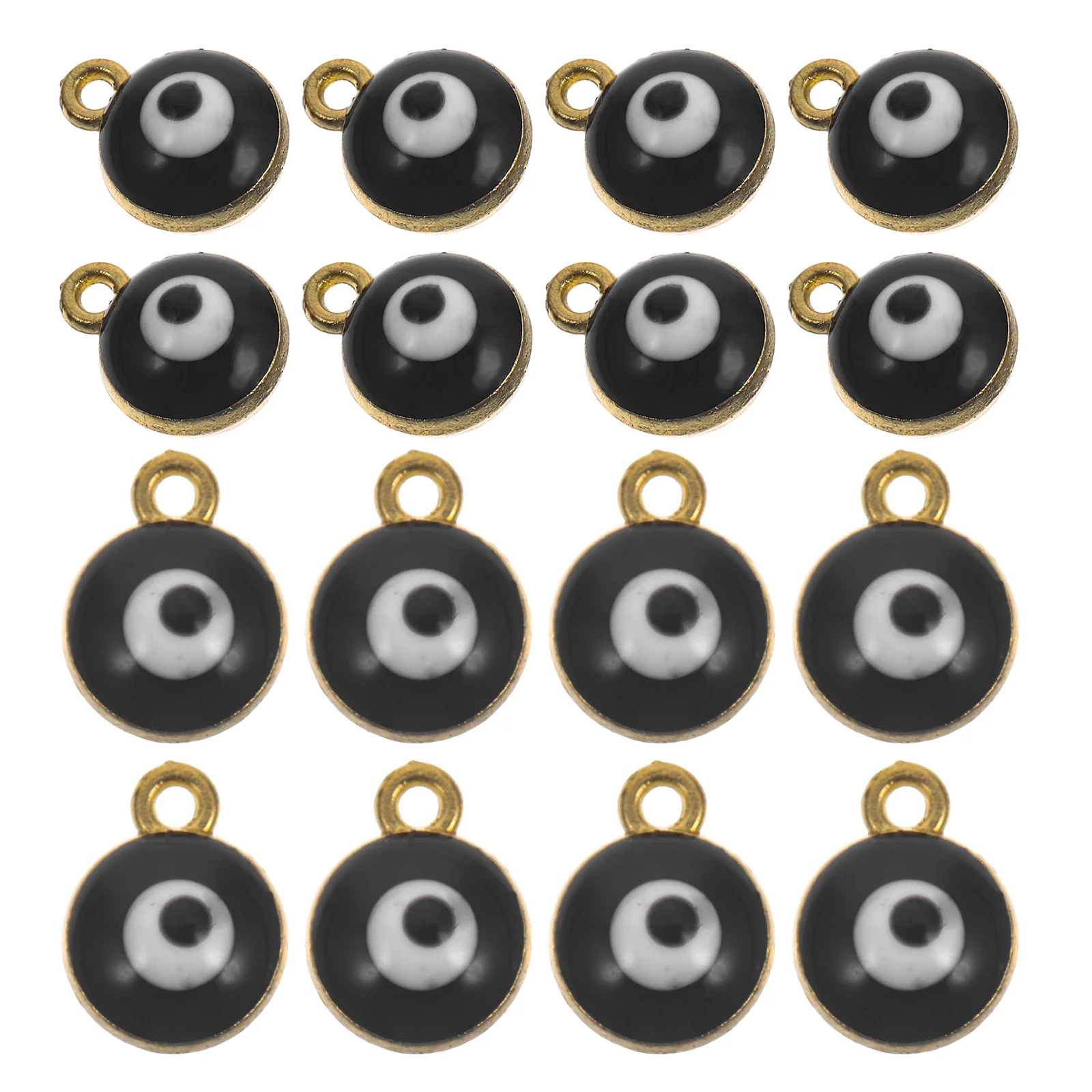 40 Pcs Evil Eye Jewelry Making Decor Alloy Charms Delicate Multi-function Loose Pendant Chic Jewlery