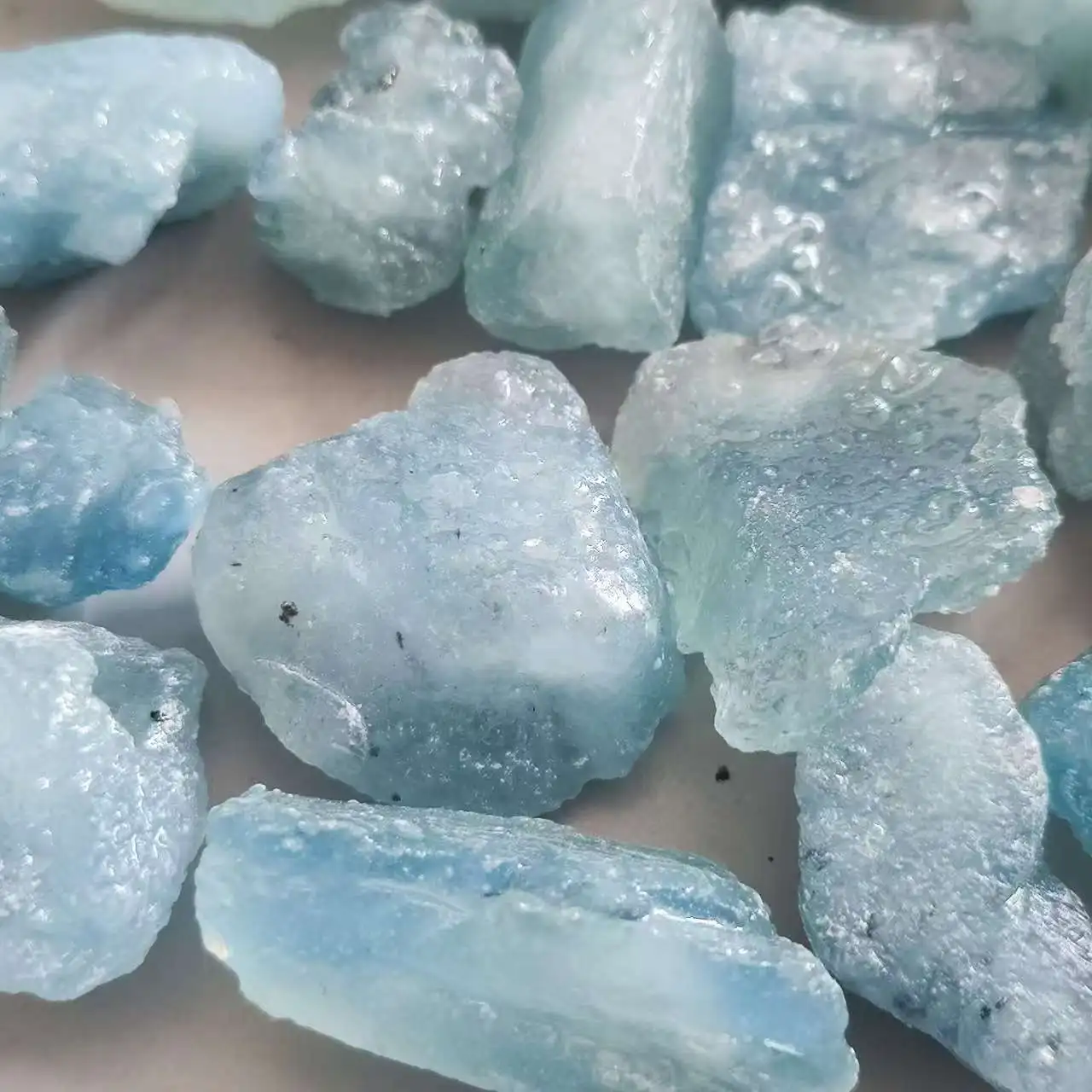 Natural Aquamarine Stone Crystal Rough Beryl Gemstone Mineral Specimen Healing Reiki Energy for Jewelry Making Collectible Gift