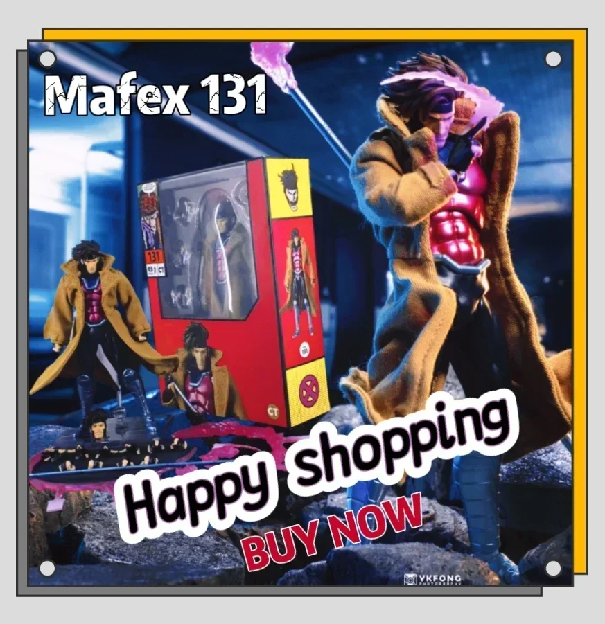 

IN Stock HOT Original Ct Toys Gambit Mafex 131 – X-Men Wolverine SHF Anime Action Figure Customized Gift for Kids & Collectors