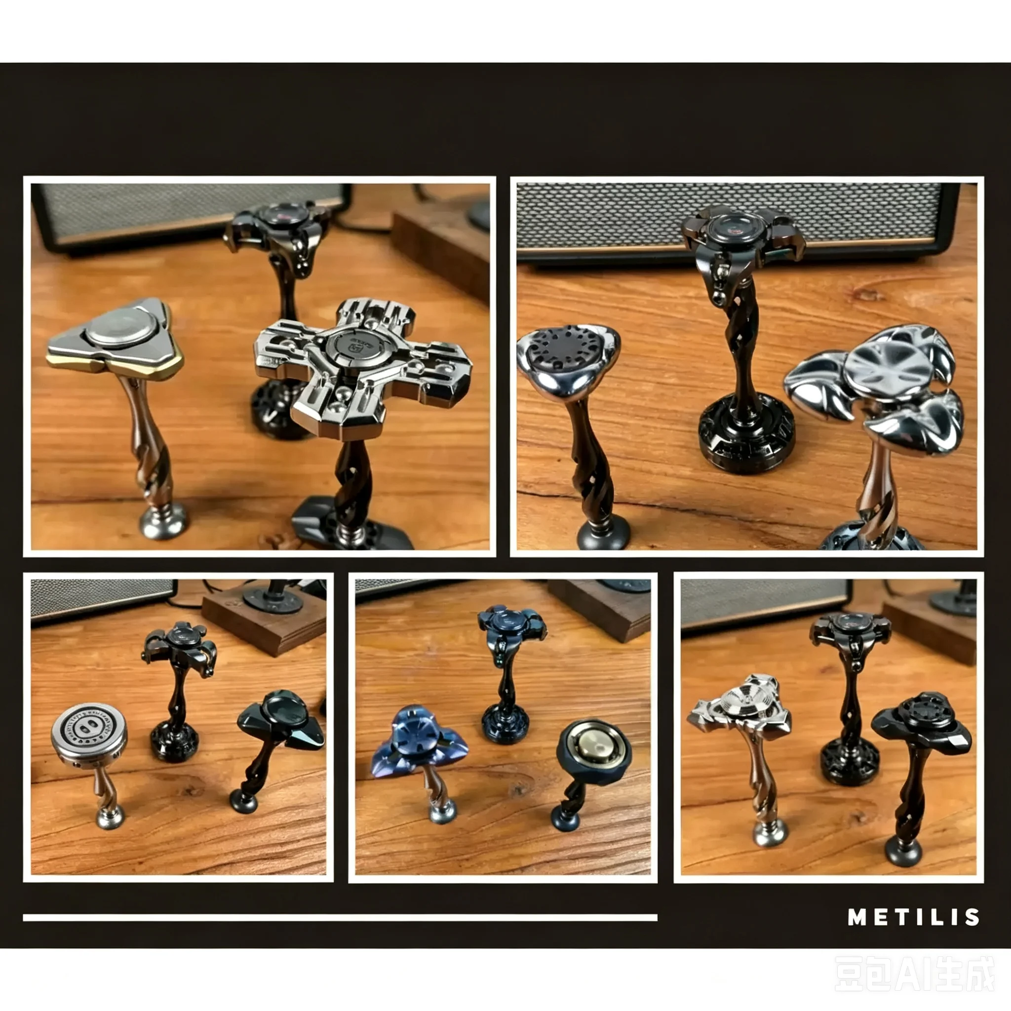 Stainless Steel Fidget Spinner, Precision Mechanical EDC Hand Toy, Metal Stress Relief Finger Gadget for Adults Anxiety Relief