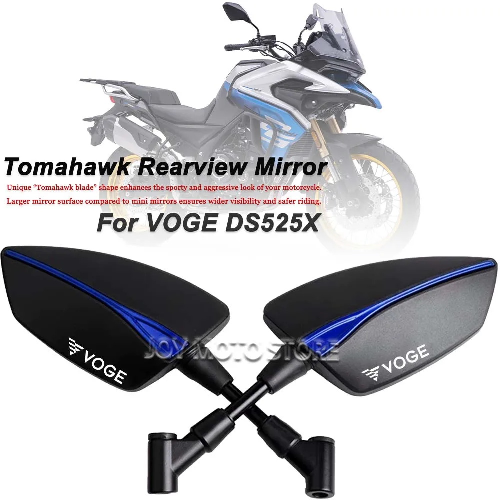 

For DS525X ds525x Universal CNC Aluminum Tomahawk Rearview Mirrors 8mm 10mm Motorcycle Side Mirrors