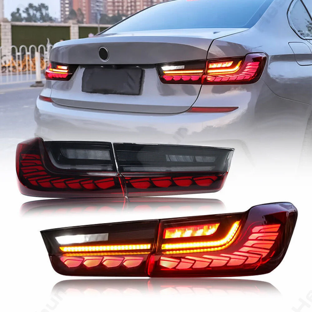 Tail Lights Turn Signal fit For BMW 3 Series 2019-2023 G20 G80 M3 GTS 330i 340i W/Dragon Scales Dynamic Animation Running Light