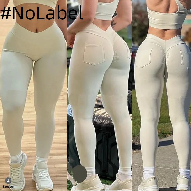 NoneLabelCollection-Legging de yoga taille haute pour femme, pantalon de sport, legging de gym, pantalon de fitness, lifting des hanches, vêtements d'entraînement, vêtements actifs