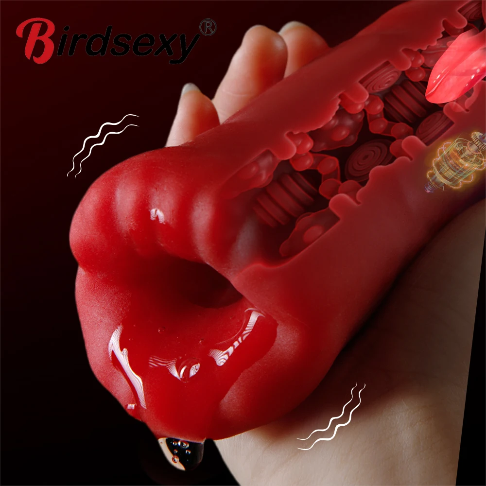 Masturbator for Men Automatic Sucking Male Machine Oral Vaginal Penis Vibrator Sex Toy for Men Masturbation Cup Blowjobs Machine