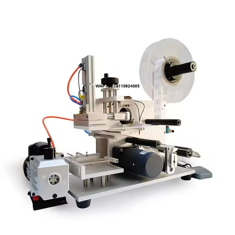 

High Speed Desktop Flat Bottles Labeling Machine Cosmetic Sticker Labelling Machine Label Applicator for Flat Square Bottle Box