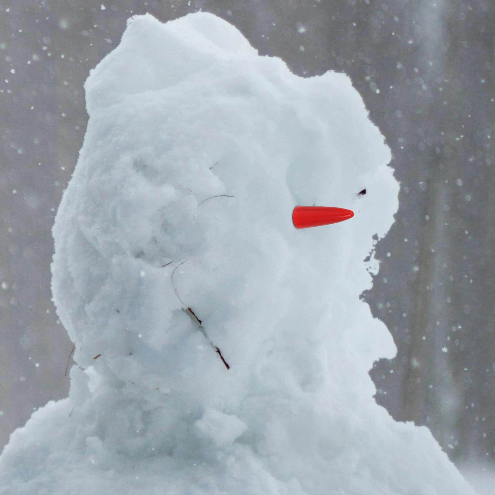 

100Pcs Plastic Snowman Nose DIY Snowman Craft Supplies Christmas Decorating Indoor Outdoor DIY Crafts Making Material