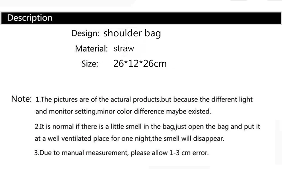 Sommer Stroh Taschen für Frauen Stroh Umhängetaschen Rattan gewebte Top Griff Tasche hohle Bast häkeln Strand tasche lässige Handtaschen – Detail 1