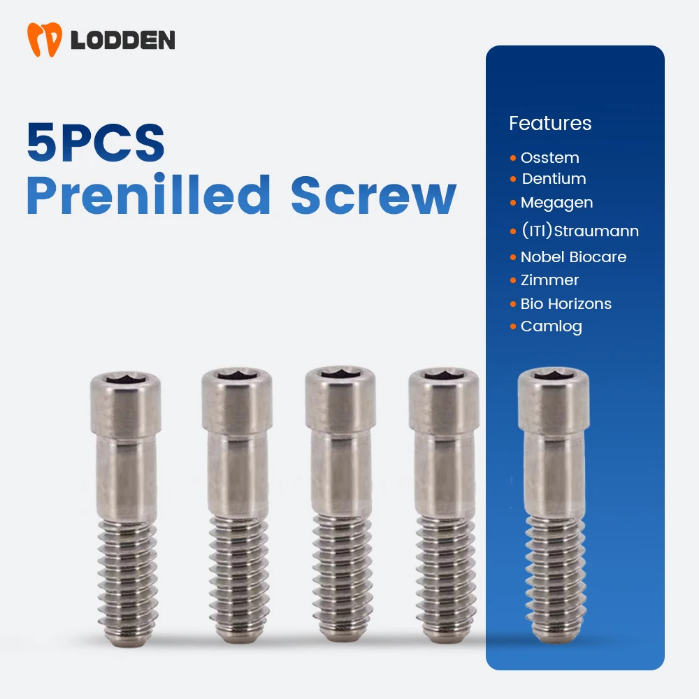 

5Pcs Dental Premilled Abutment Screw Accessories Osstem/Dentium/Megagen/NeoBiotech/Straumann/Nobel Biocar/Zimmer/Bio Horizons
