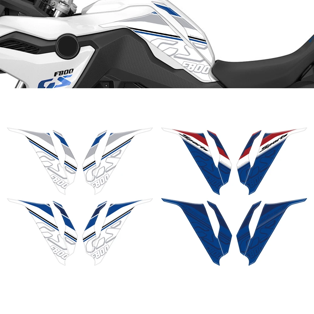 Motorcycle 3D Gel Knee Tank Side Protectors Stickers Paint Protection Decal Kit For BMW F800GS Sport F 800 GS 2024-2025