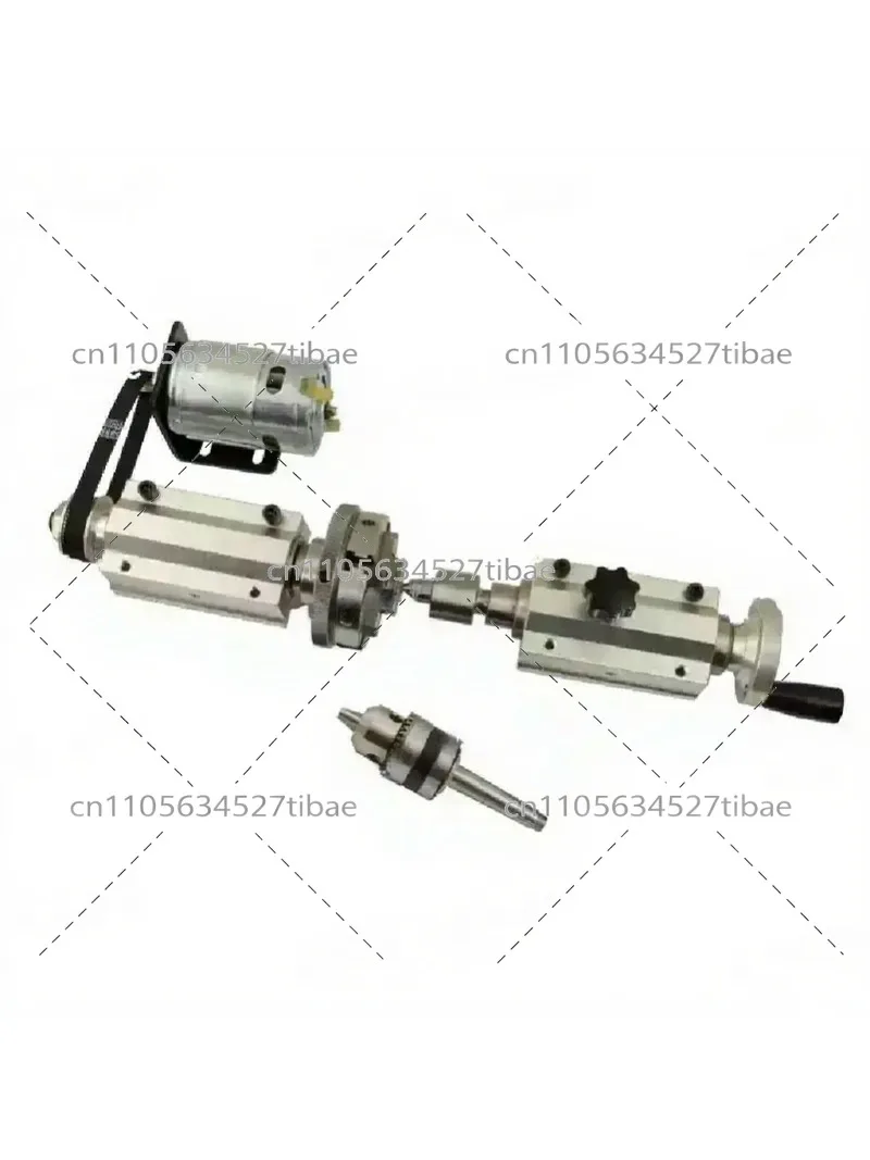 Mini Lathe Woodworking Bead Machine 80mm Four-Jaw Chuck Spindle Assembly 65mm Small 50mm