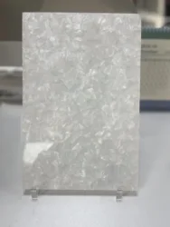 White Pearl color laminated acrylic sheet 3mm thick 200*300mm for Making Acrylic Jewelry handmade Crafts table mat coaster