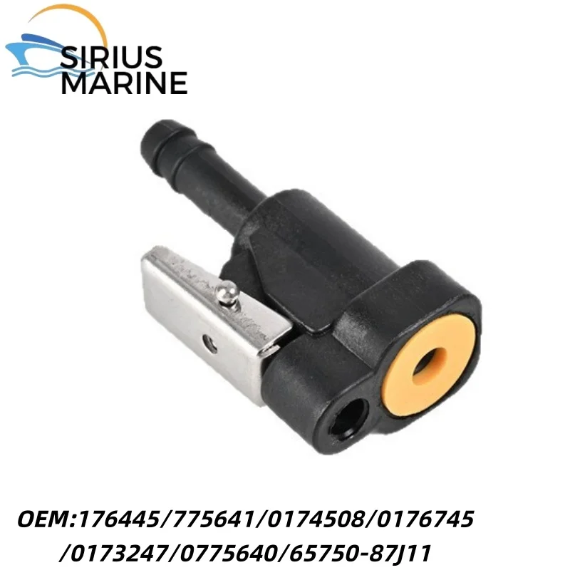 For JOHNSON 8mm Outboard motor parts Sierra18-8092 5/16 Fuel Line Connector 176445/775641/0174508/0176745/0173247/0775640
