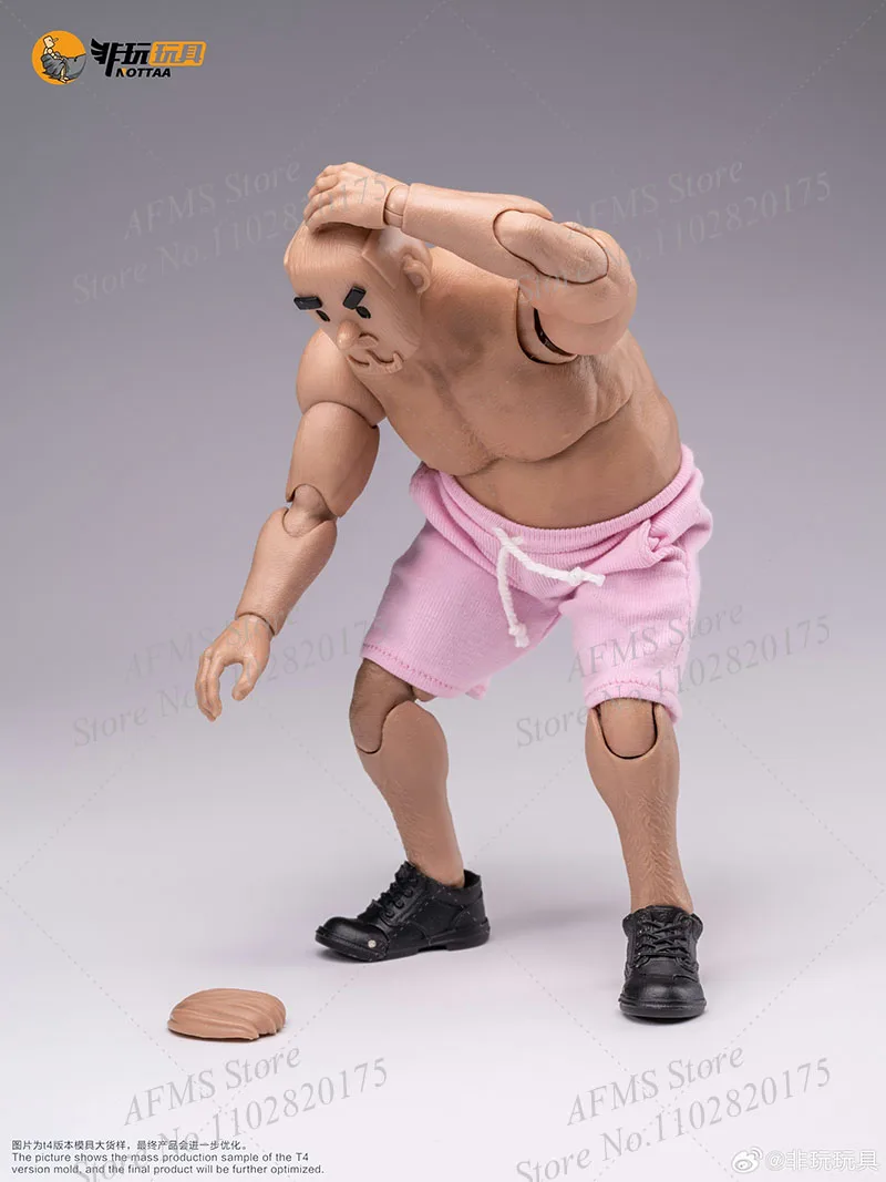 Notaman 1/12 Bilancia Da Collezione Figura Sport Uomo di Mezza Età Fitness Fanatic 17Cm Super Flessibile Comune Action Figure Soldato