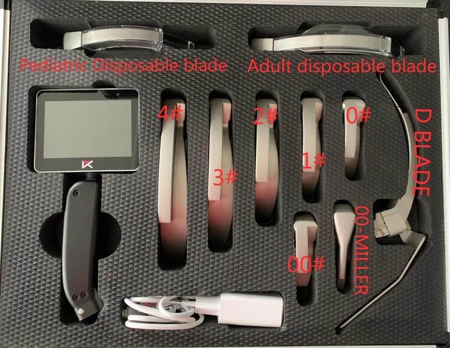 High Quality electronical medical imaging equipment 3.0 Inch LCD Screen Mole Medical Video Laryngoscope