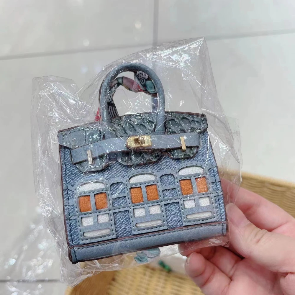 NEW Mini Earphone Bag Keychain Cute Bag Charms for Women,Bag Charms for Handbags Leather Handbag Decoration Purse Charm