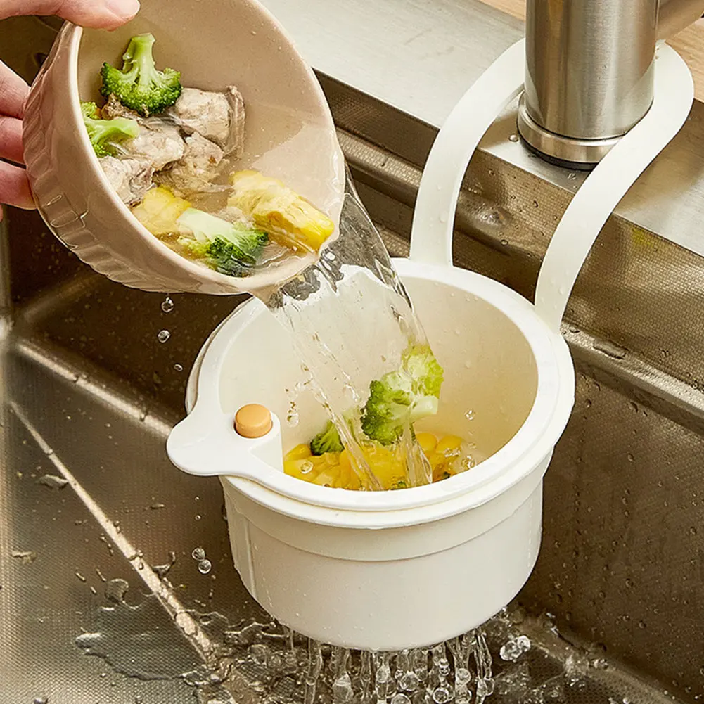 

Sink Hanging Strainer Basket Multi-Purpose Kitchen Sink Food Waste Catcher Faucet Hanging Trash Filter for Kitchen Garbage Tool