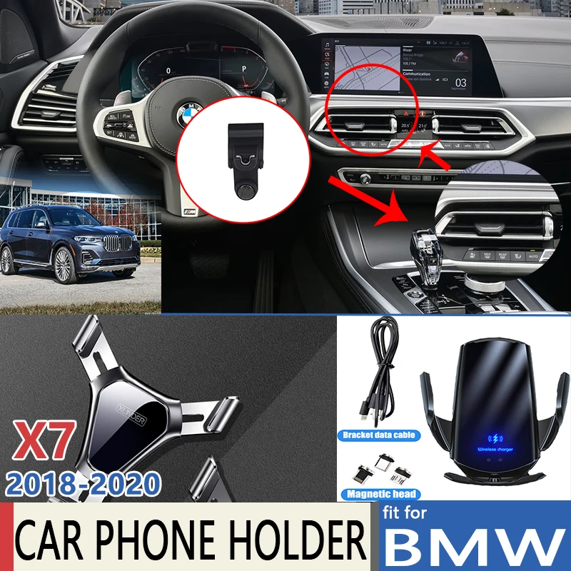 

Автомобильный держатель для телефона BMW X7 G07 2018 2019 2020, подставка, кронштейн для телефона, аксессуары для Iphone, Huawei, LG, Xiaomi