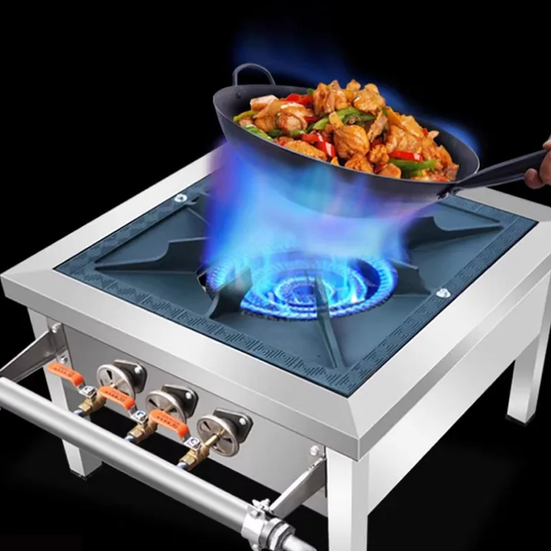 Korean Low Soup Stove Commercial Stove for Kitchen Liquefied Natural Gas Single Burner Stainless Steel Gas Stove Energy-saving