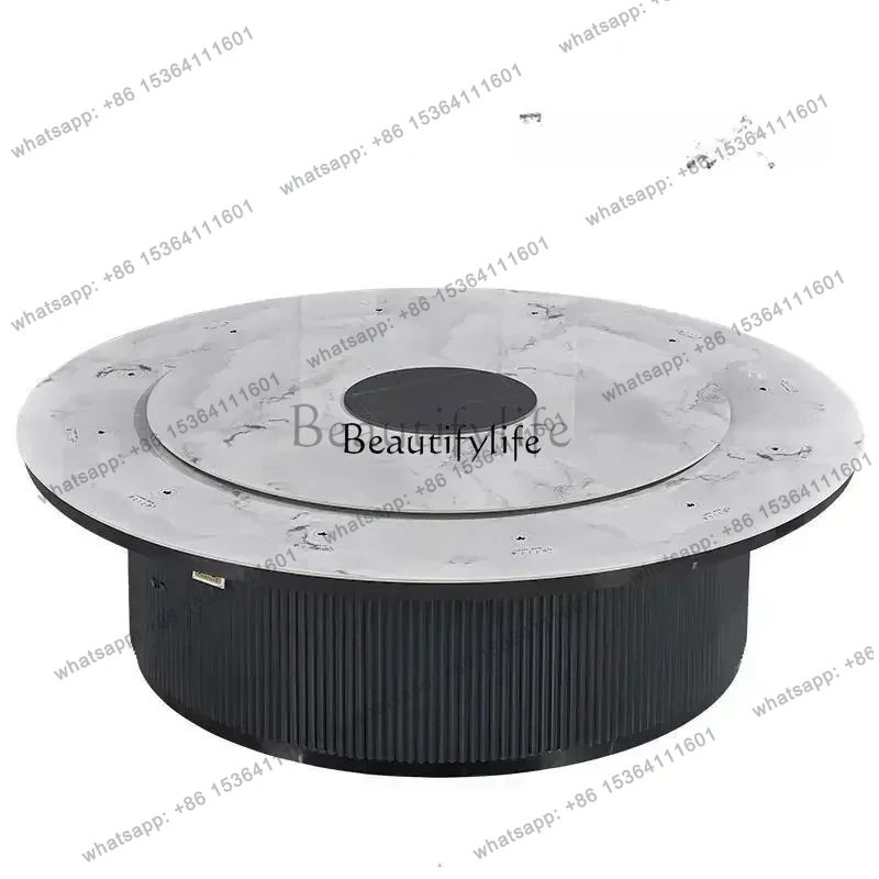 FG10High-end hotel large round table electric turntable hotel restaurant box for 20 people high-end