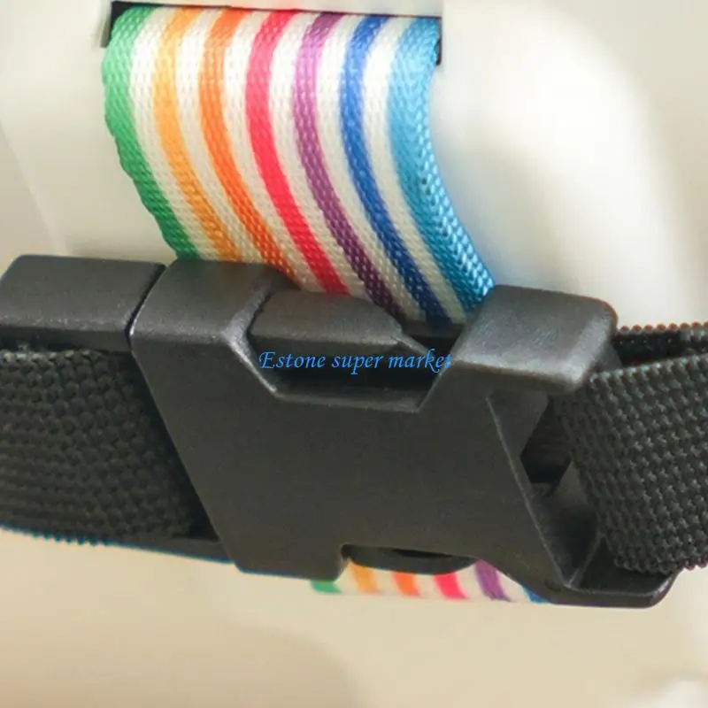 090B حزام تثبيت رأس الطفل المرن لدعم سلامة عربات الأطفال، يمكن غسله في الغسالة #4