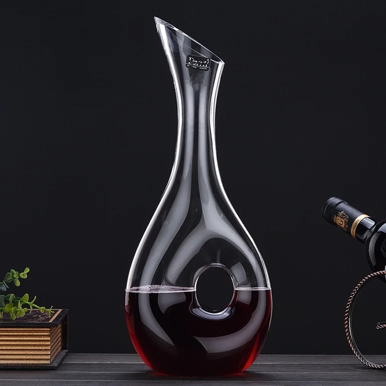 

Handmade Lead-free Crystal Glass Snail Shape Grape Wine Decanter Decorative Serving Aerator Carafe Bar Drinkware Device