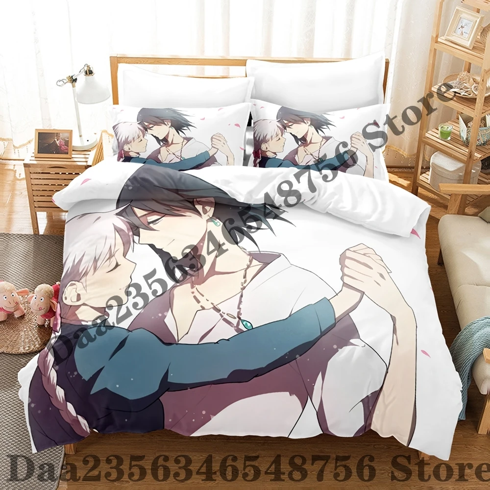 New Howl and sophie Bedding Set Single Twin Full Queen King Size Bed Set Adult Kid Bedroom Duvetcover Sets Anime Bed