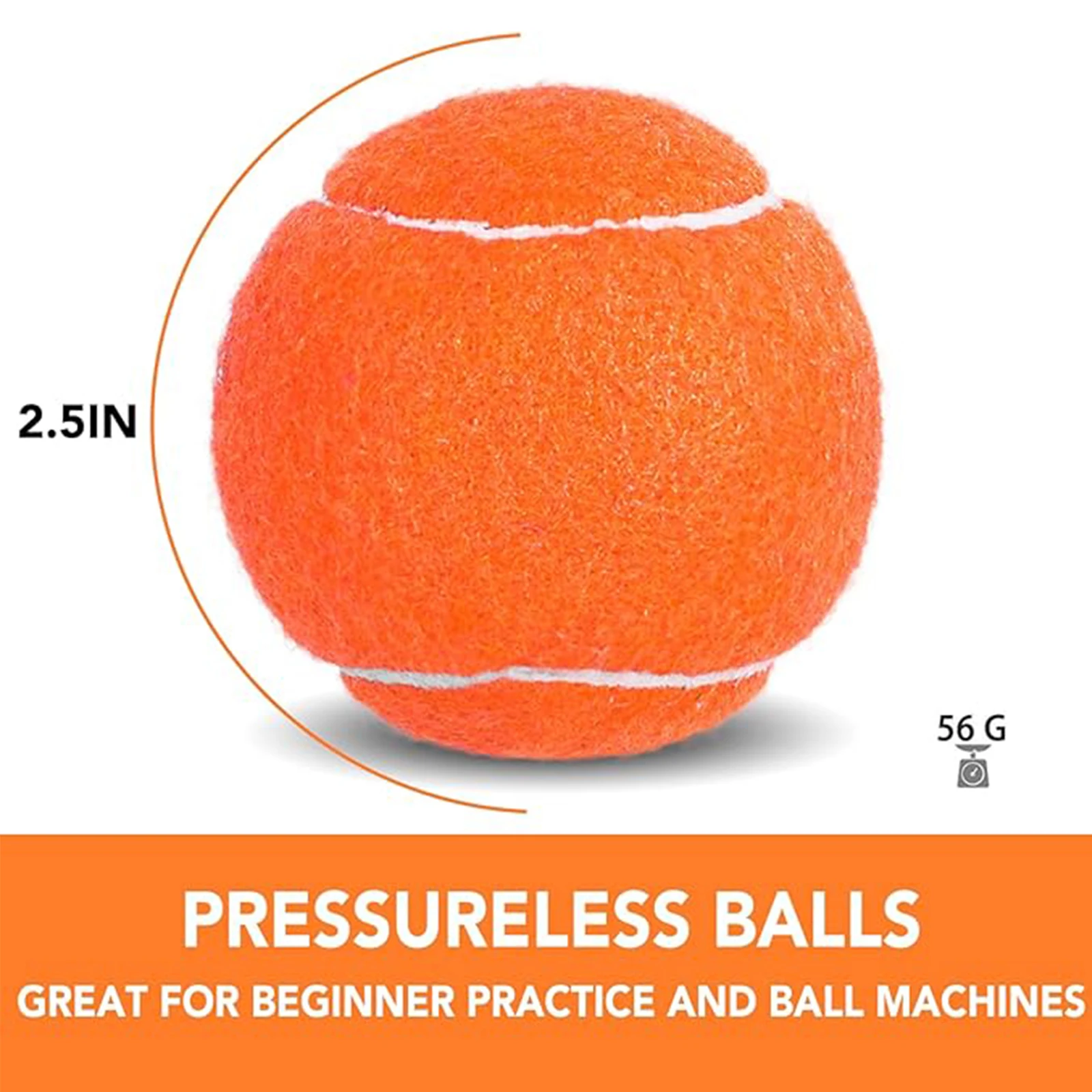 12Pcs Training Tennis Balls With Mesh Bag for Easy Transport Multiple Colors Pet Dog Playing Balls Durable Tennis Accessory