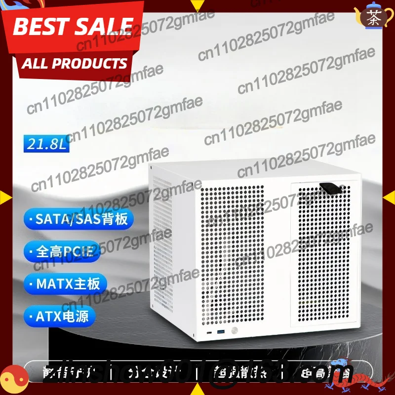 8 positions, chassis MATX main board with SATA backplane ATX power supply full height