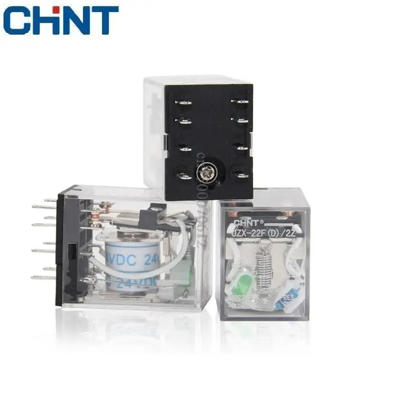 CHINT JZX-22F(D)/2Z 3Z 4Z DC24V AC24V 220V MY2NJ Intermediate Relay Miniature Power Relay Electromagnetic Relay 5A