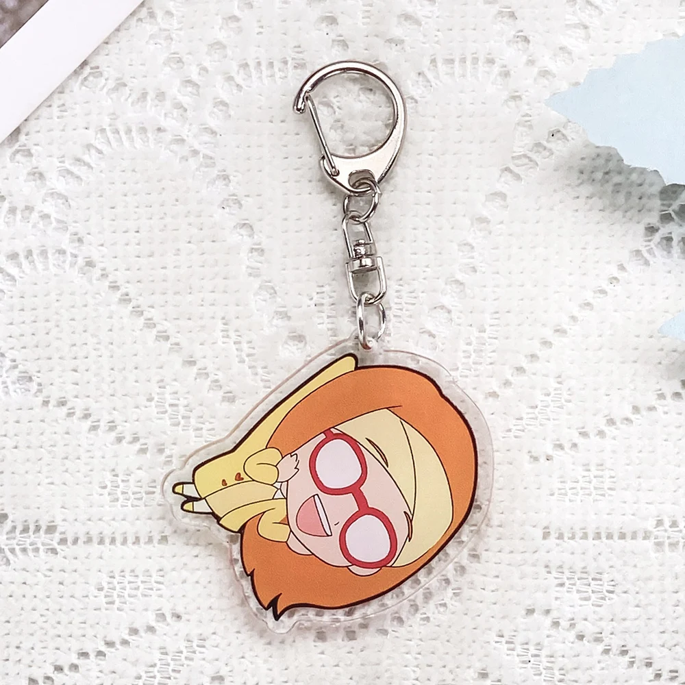 1/12Pcs Anime Figures Big Hero 6 Keychain Acrylic Keyrings Bag Charms Cute Backpack Pendant Funny Prop Decoration Friends Gifts