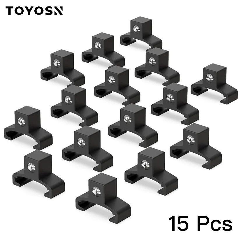 15Pack ABS Plastic Socket Organizer Rail Replacement Clips, 1/2 3/8 1/4 Drive Spring Loaded Ball Bearing Socket Holder Tool Rack