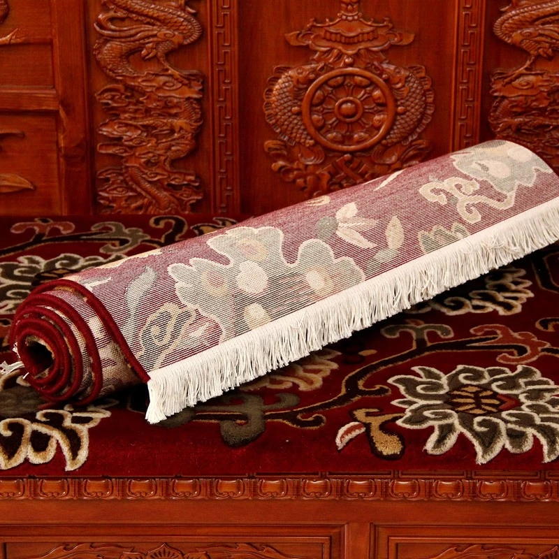 Tibetan carpet cushion, wool carpet, household goods, ancient Qingming style blended carpet