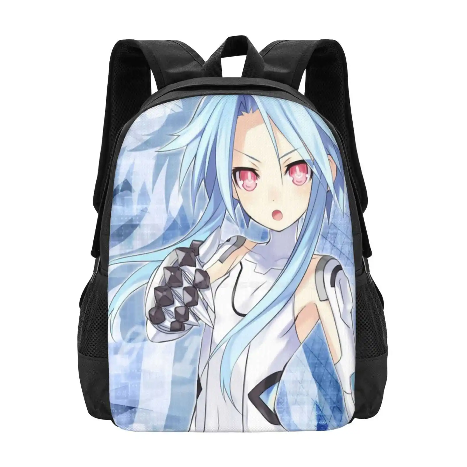 Neptunia Hyper Dimensional Gas Backpack For Student School Laptop Travel Bag Neptunia Anime Hyper Dimensional