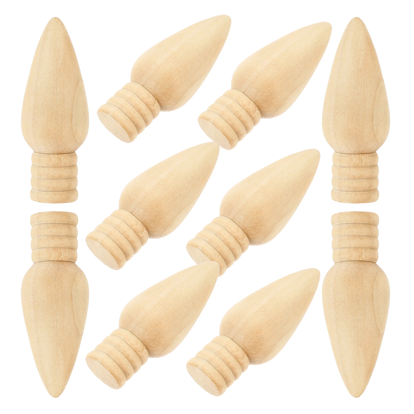 

10 Pcs Christmas Tree Wooden naments Unfinished Blank Wood Decor for DIY Crafts 3cm Pendant Home Party Decoration