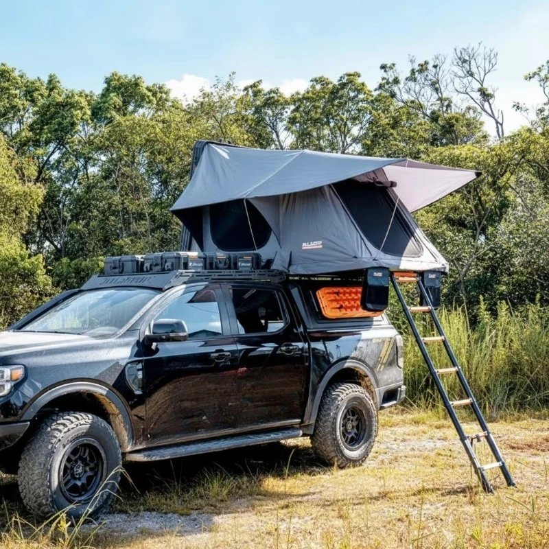 4X4 SUV Outdoor Camping Roof Top Tent Aluminum Honeycomb Shell Waterproof Canvas Four-season for Vehicle