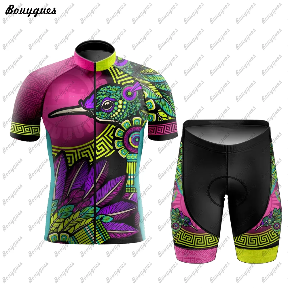 New Mexico Men Triathlon Short Sleeve Cycling Jersey Sets Maillot Ropa Ciclismo Outdoor sports Bicycle Clothing Bike Shirts