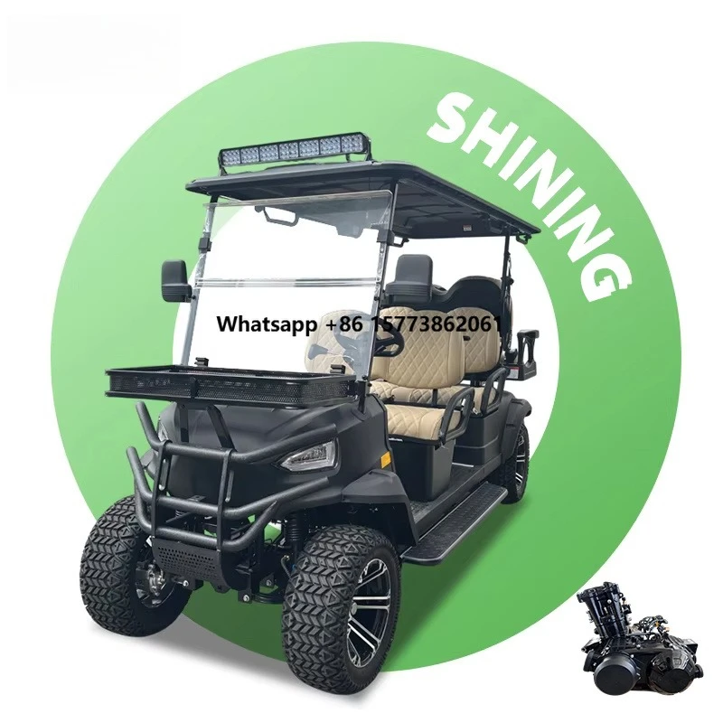 lsv  New Design Gas Utility Cart 6 Passengers Golf Car Buggies 400CC Lifted 6 Seater Gas Powered Golf Cart