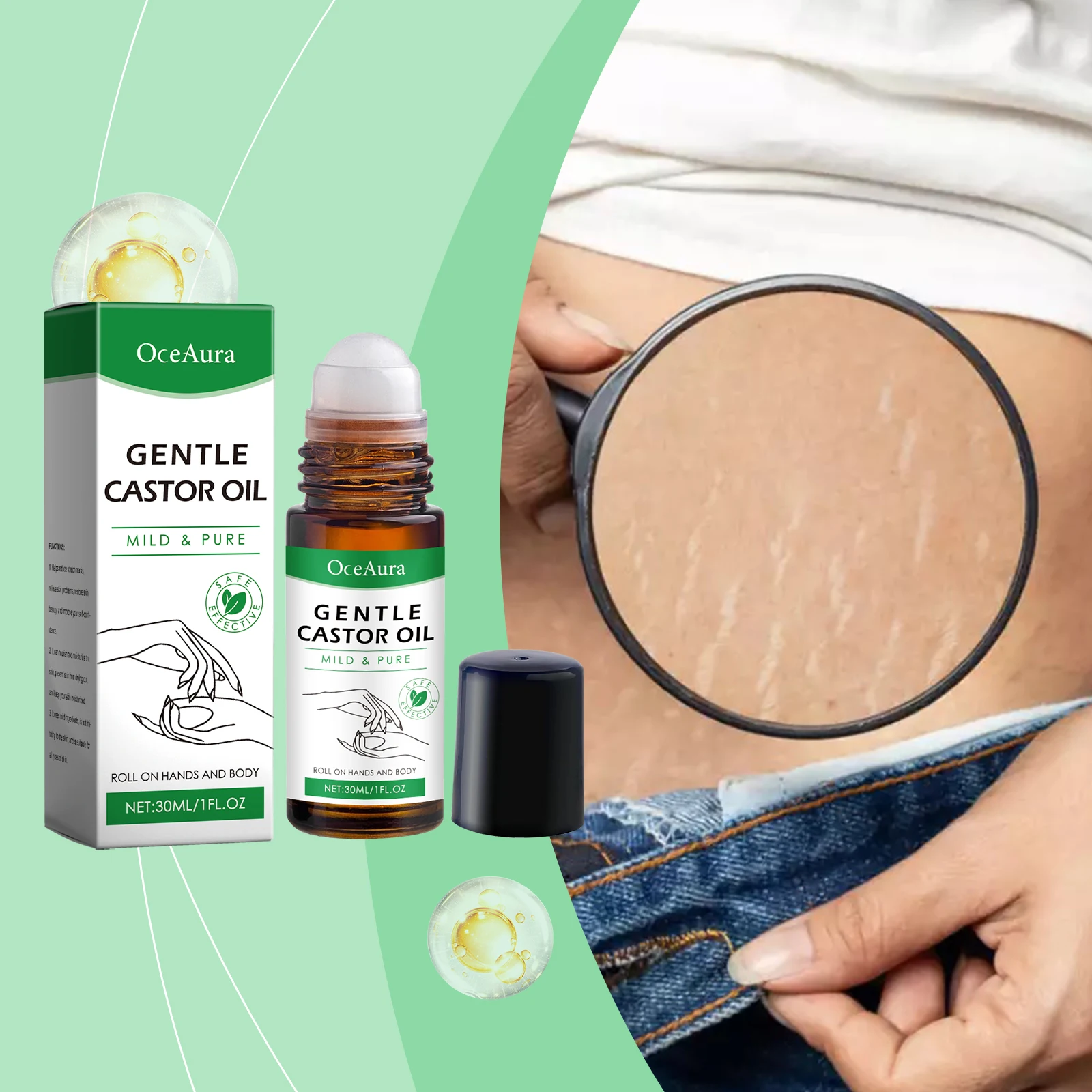 น้ํามันหอมระเหยจากน้ํามันละหุ่งเป็นน้ํามันให้ความชุ่มชื้นอย่างอ่อนโยนทุกวันช่วยลดความแห้งกร้านและบํารุงทั้งร่างกาย มันเป็นร่างกาย