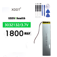 3032130 3.7V 1800mAh Li Polymer 3032132 Battery For Keychron K3 keyboard cells LED lights Bluetooth keyboard Car recorder