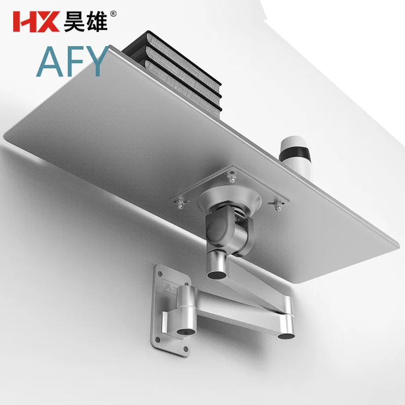 Wireless Keyboard and Mouse Wall Mount Bracket for Medical Equipment Engineering Workstation Rotating Adjustable Folding Wall