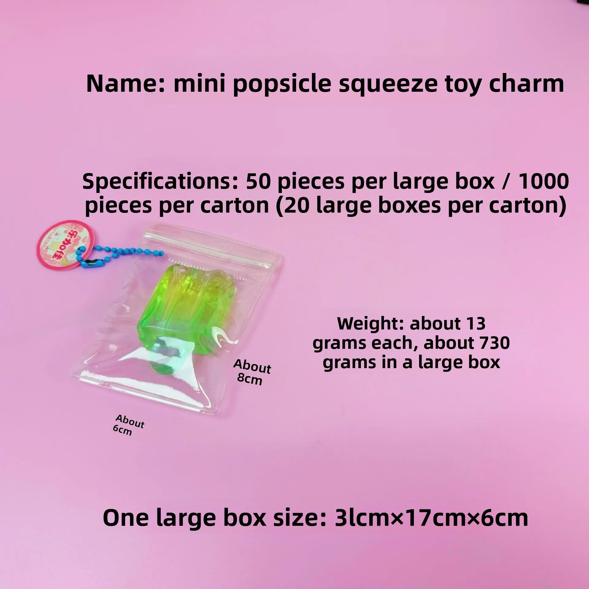 Mini Kristall-Eis am Stiel Quetschspielzeug, Stressabbau-Spielzeug, Entspannend, Angstlindernd, Stressabbau-Spielzeug Geschenk – Detail 1