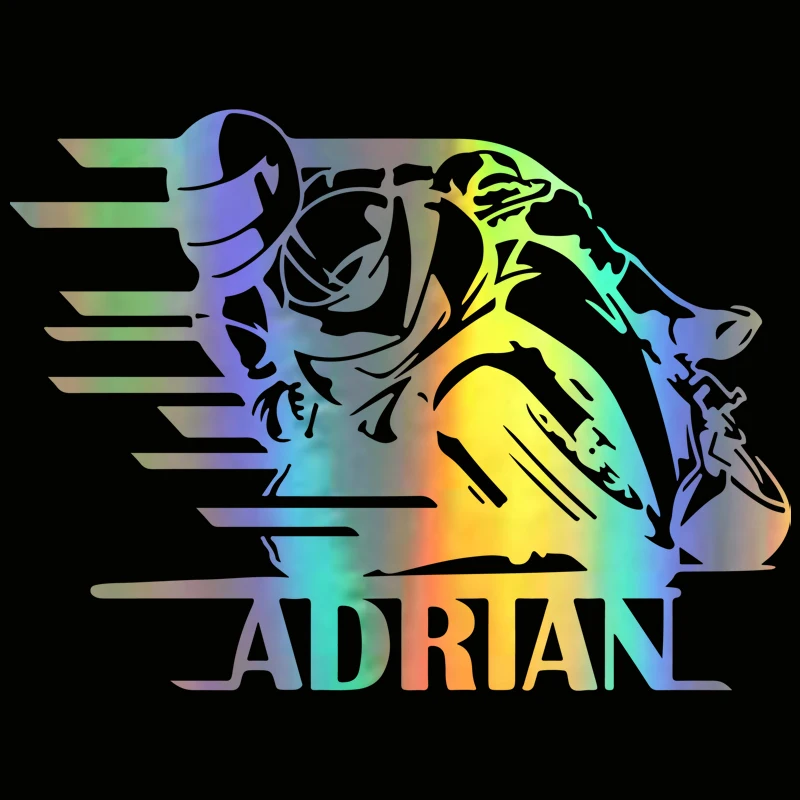 دراجة نارية ملصقات السيارات شخصية دراجة نارية الفينيل عاكس الديكور الشارات 14*18.8 سنتيمتر #1