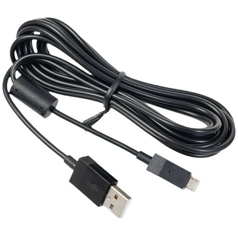 ABKI-Micro USB Charging Cable 2.75M With Ferrite Core For PS4 Xbox One & Xbox One S Controllers