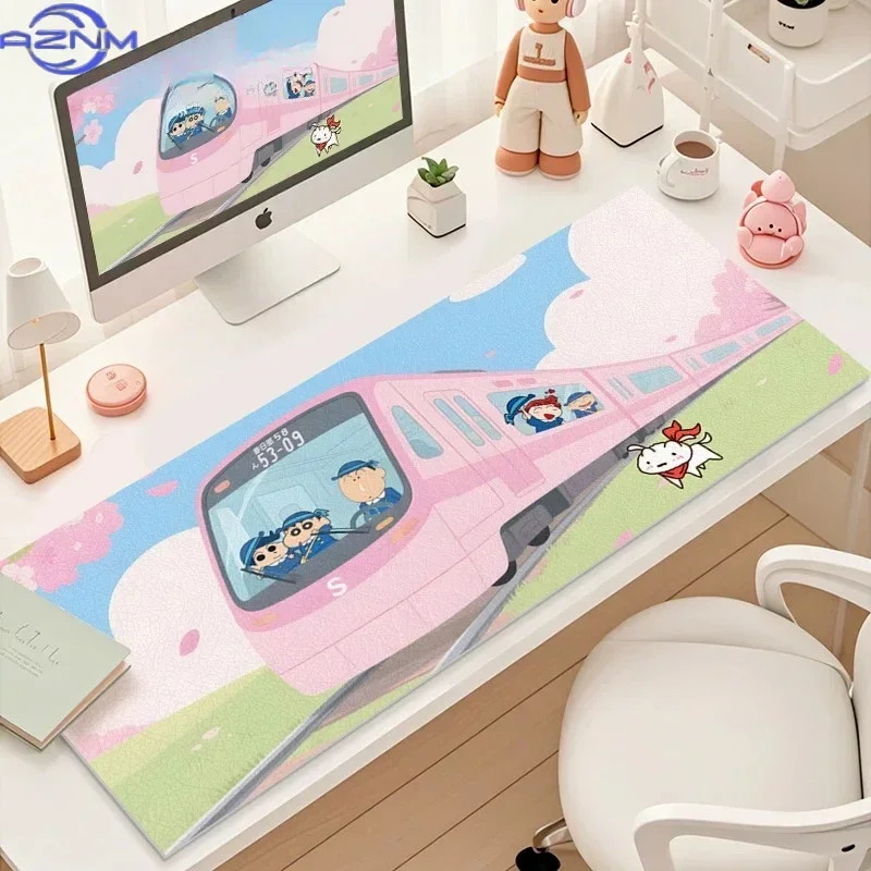 Crayon Shin-chan Cute Large Gaming Mouse Pad HD Printing Non-Slip Rubber Desk Mat for PC Laptop Office