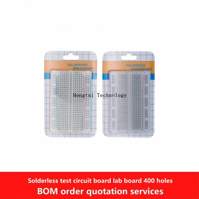 Boyi Technology Mini Transparent Solderless Test Boards Lab Boards 400 Hole 83X55MM