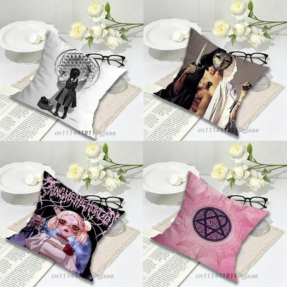 B-Bring Me The Horizon Pillow Case Living Room Sofa Cushion Cover Suitable For Home Bedroom Room Decoration